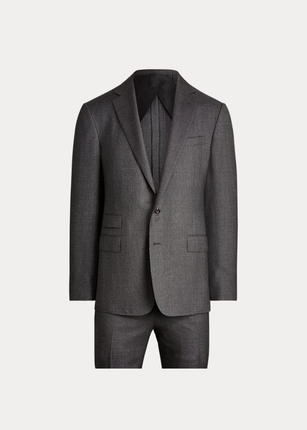 Men's Ralph Lauren Wool Birdseye Suits | 521367QZS